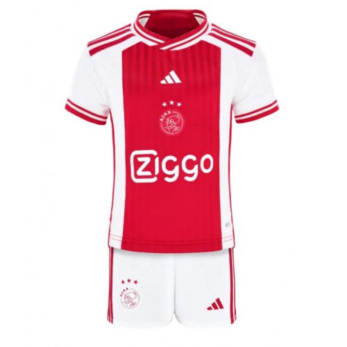 Maillot de foot Ajax Domicile enfant 2023-24 Manches Courte (+ pantalon court)